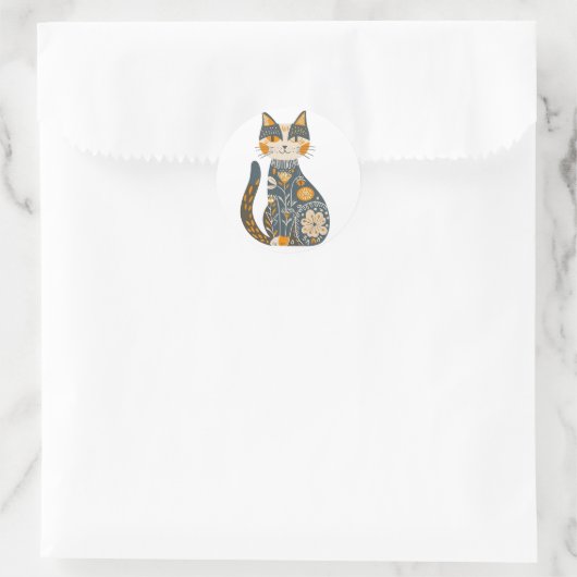 Mexicaanse Gatita, Ronde Sticker (Tas)