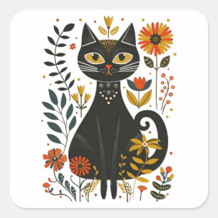 Mexicaanse Gatita, Vierkante Sticker