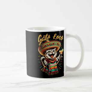 Mexicaanse Gato Loco Hoed Kat Cinco De Mayo Grappi Koffiemok