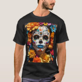 MEXICAANSE GEÏNSPIREERDE HALLOWEEN T-SHIRT (Voorkant)