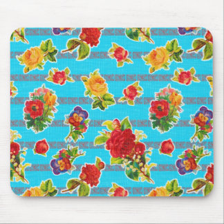 Mexicaanse geïnspireerde olidoek - Turquoise Flowe Muismat