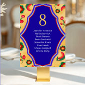 Mexicaanse gele bruiloft zitplaatsen kaart