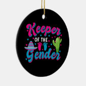 Mexicaanse Gender Onthulling Cinco de Mayo Baby sh Keramisch Ornament (Rechts)