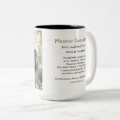 Mexicaanse Gepootte Mok, met de linkermuisknop Tweekleurige Koffiemok (Voorkant rechts)
