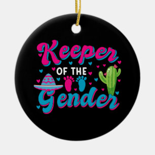Mexicaanse geslachtsonthulling Cinco de Mayo baby  Keramisch Ornament