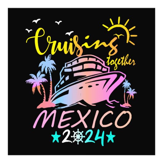 Mexicaanse gez cruise foto afdruk (Voorkant)