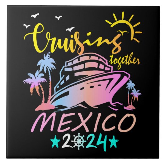 Mexicaanse gez cruise tegeltje (Voorkant)