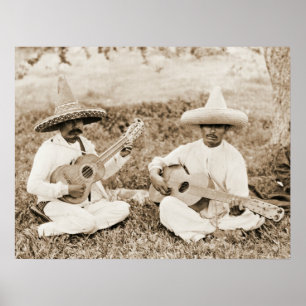 Mexicaanse gitaar Duet 1911 Poster