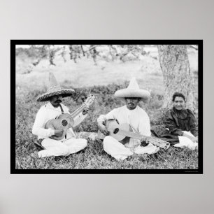 Mexicaanse gitaarspelers 1904 poster
