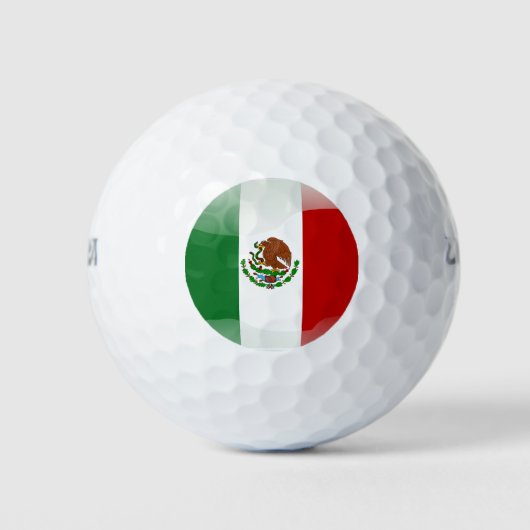 Mexicaanse glanzende vlag golfballen (Voorkant)