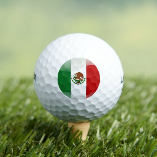Mexicaanse glanzende vlag golfballen (Insitu Shirt)