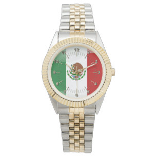 Mexicaanse glanzende vlag horloge