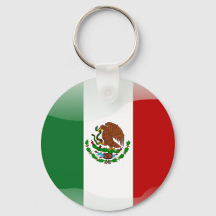 Mexicaanse glanzende vlag sleutelhanger