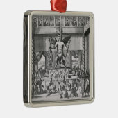 Mexicaanse God Huitzilopochtli Metalen Ornament (Rechts)