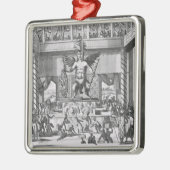 Mexicaanse God Huitzilopochtli Metalen Ornament (Links)