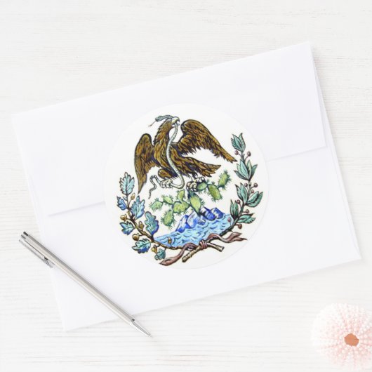 Mexicaanse gouden adelaar sticker (Envelop)