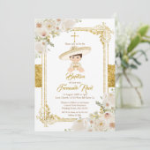 Mexicaanse gouden Fiesta Boy doop doop doop Kaart (Staand voorkant)