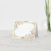 Mexicaanse Gouden Fiesta Jongen Doop Doop Gevouwen Bedankkaart (Achterkant)