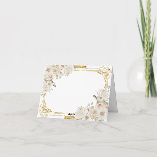 Mexicaanse Gouden Fiesta Jongen Doop Doop Gevouwen Bedankkaart (Achterkant)