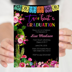 Mexicaanse Graduation Party Invitation Fiesta Kaart
