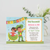 Mexicaanse griep Fiesta hispanic Kids Birthday Par Kaart (Staand voorkant)