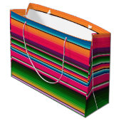 Mexicaanse griepband Stripes Mexico Colorful Groot Cadeauzakje (Achterkant Gekanteld)