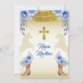 Mexicaanse griezelaar en vogelblauwe bloem kaart (Achterkant)