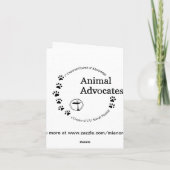 Mexicaanse Grijze Wolf Kaart (Achterkant)