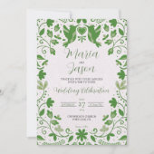 Mexicaanse groene bloem romantische esthetische br kaart (Voorkant)