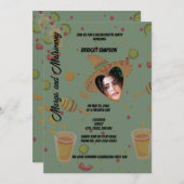 Mexicaanse groene margs & huwelijk Bachelorette fo Kaart (Voorkant / Achterkant)