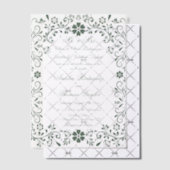 Mexicaanse groene Talavera bruiloft Vellum Uitnodigingen (Offset (Uitnodiging))