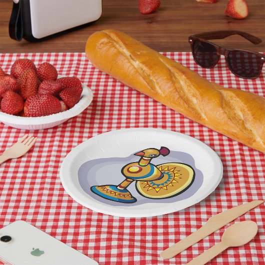 Mexicaanse haan Speelgoed Papieren Bordje