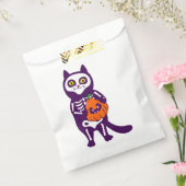 Mexicaanse Halloween kat skelet pompoen Bedankzakje (Gezegeld)