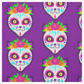 Mexicaanse Halloween kat suiker schedel Stof (Swatch)