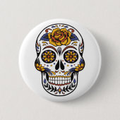 Mexicaanse Halloween Mask Pin Button (Voorkant)