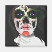 Mexicaanse Halloween Masker Koelkast Magnet (Voorkant)