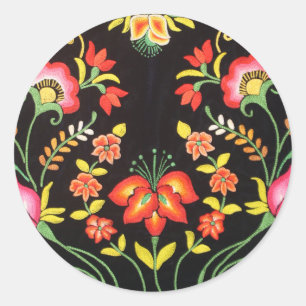 Mexicaanse Handborduurbloemen envelop 20 zegels
