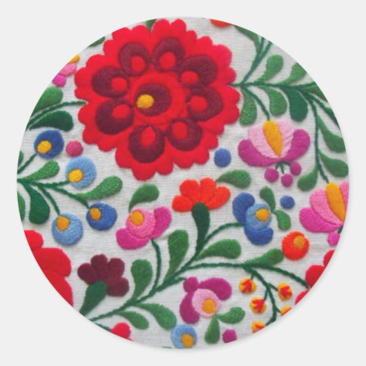 Mexicaanse Handborduurbloemen envelop 20 zegels (Voorkant)