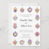 Mexicaanse hart bruiloft uitnodiging (Voorkant)