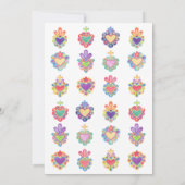 Mexicaanse hart bruiloft uitnodiging (Achterkant)