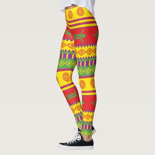 Mexicaanse hazard Pattern Leggings (Links)