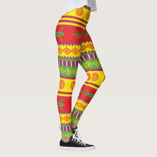 Mexicaanse hazard Pattern Leggings (Rechts)