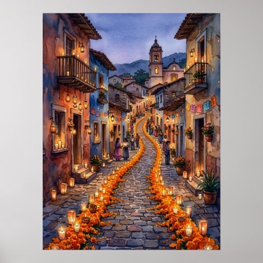 Mexicaanse herfstposter poster (Voorkant)