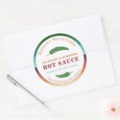 Mexicaanse hete saus of kruidige salsa jalapeno et ronde sticker (Envelop)