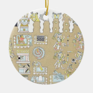 Mexicaanse Hieroglyphics uit 'Vues des Cordilliere Keramisch Ornament