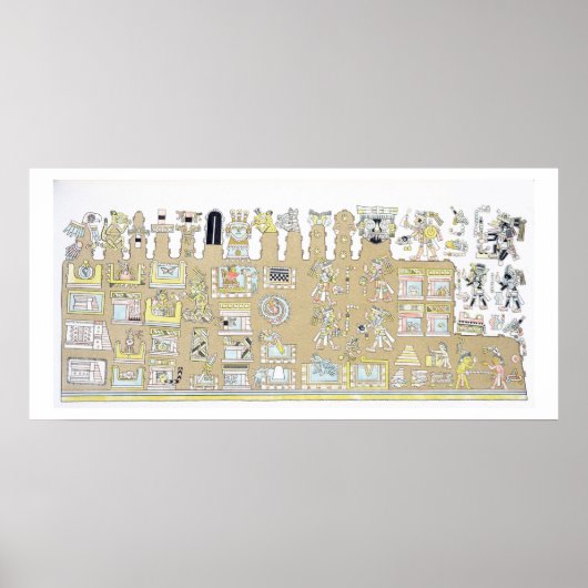 Mexicaanse Hieroglyphics uit 'Vues des Cordilliere Poster (Voorkant)