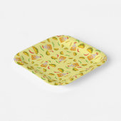 Mexicaanse hispanic eten tacos tequila papieren bordje (Gebogen)