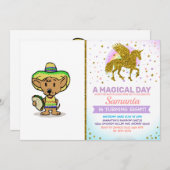 Mexicaanse hond met een taco | Achterkleur kiezen Kaart (Voorkant / Achterkant)