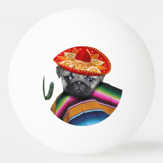 Mexicaanse hond pingpongbal (Voorkant)