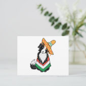 Mexicaanse hond Sombrero en Poncho Cinco de Mayo Briefkaart (Staand voorkant)
